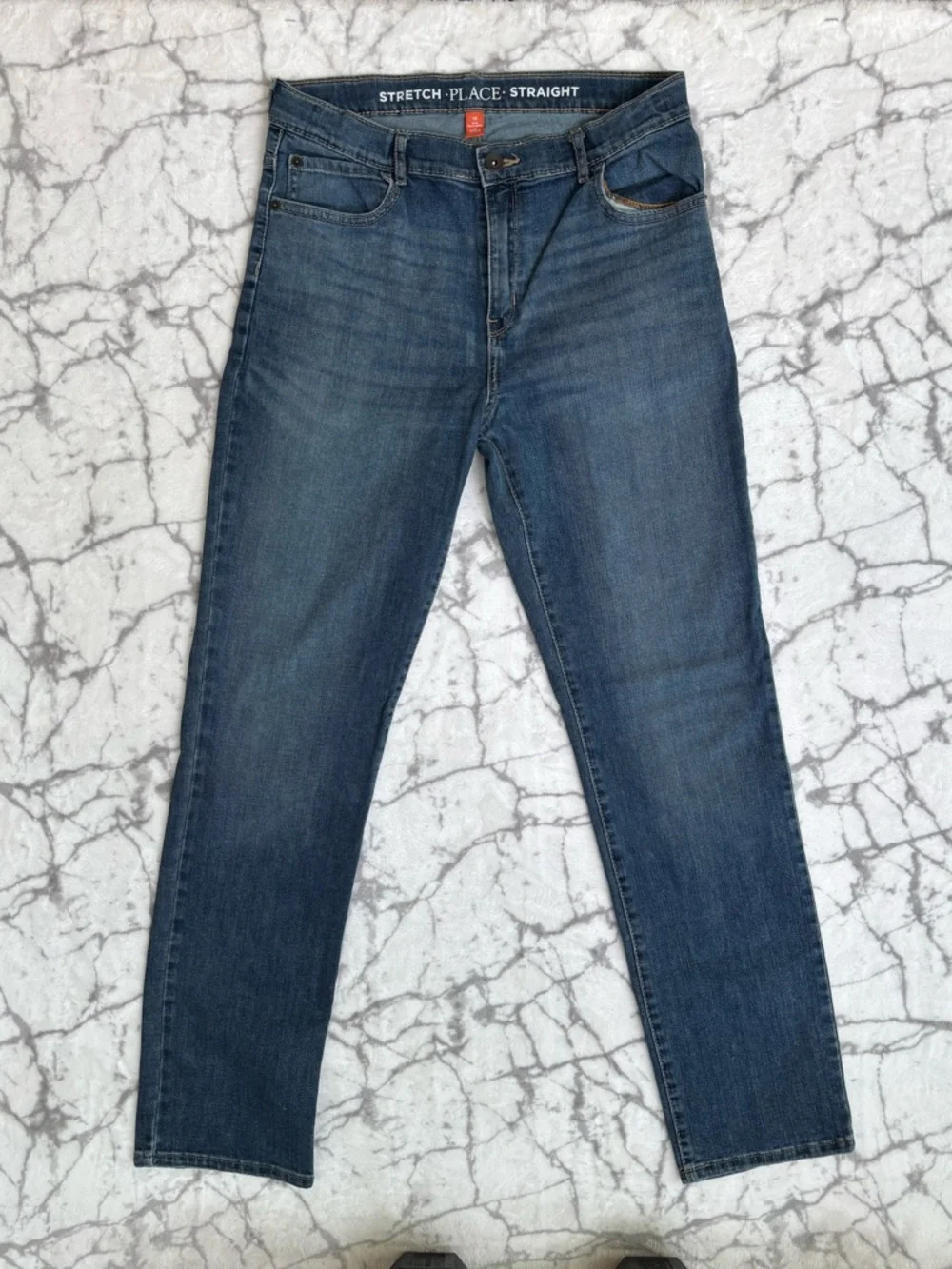 PLACE Blue Jeans Boy's 18 Stretch Straight Leg Skinny Comfort